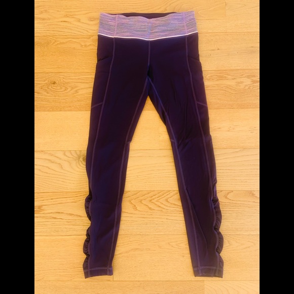 Lululemon Speed Tight Leggings with contrast waistband - Picture 1 of 9